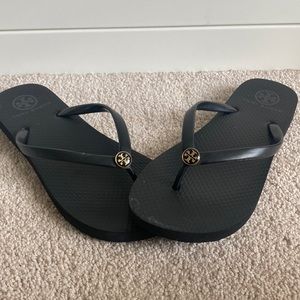 Tory Burch black flip flops